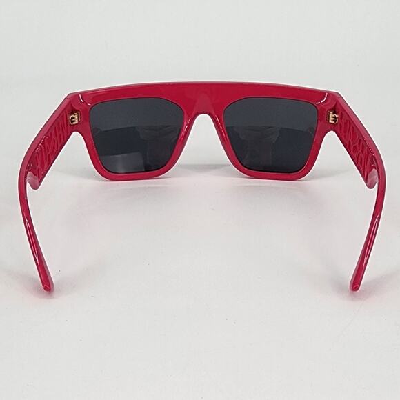 Versace Bright Pink Cutout Logo Square Sunglasses Unisex New in Box - Picture 7 of 14